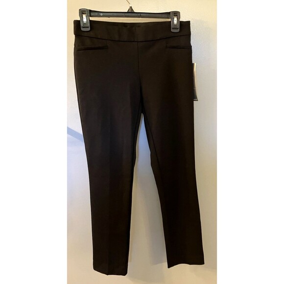 Alfani Skinny Ankle Pants Womens 4 Petite Deep Black Stretch NWT - Picture 1 of 6